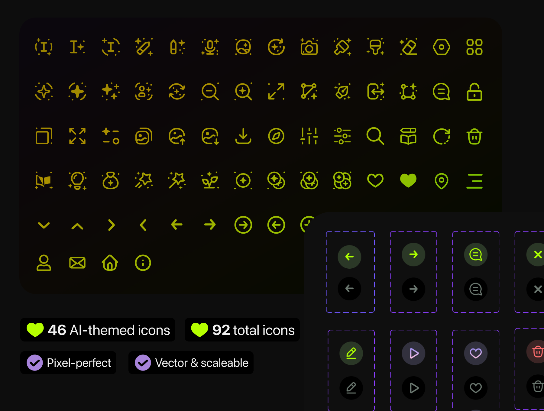 AI 艺术生成器APP界面素材 玻璃态风格 Figma格式