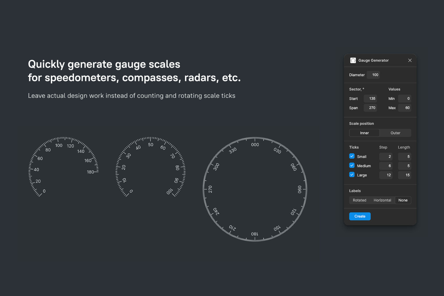 Figma插件｜圆形仪表盘生成插件