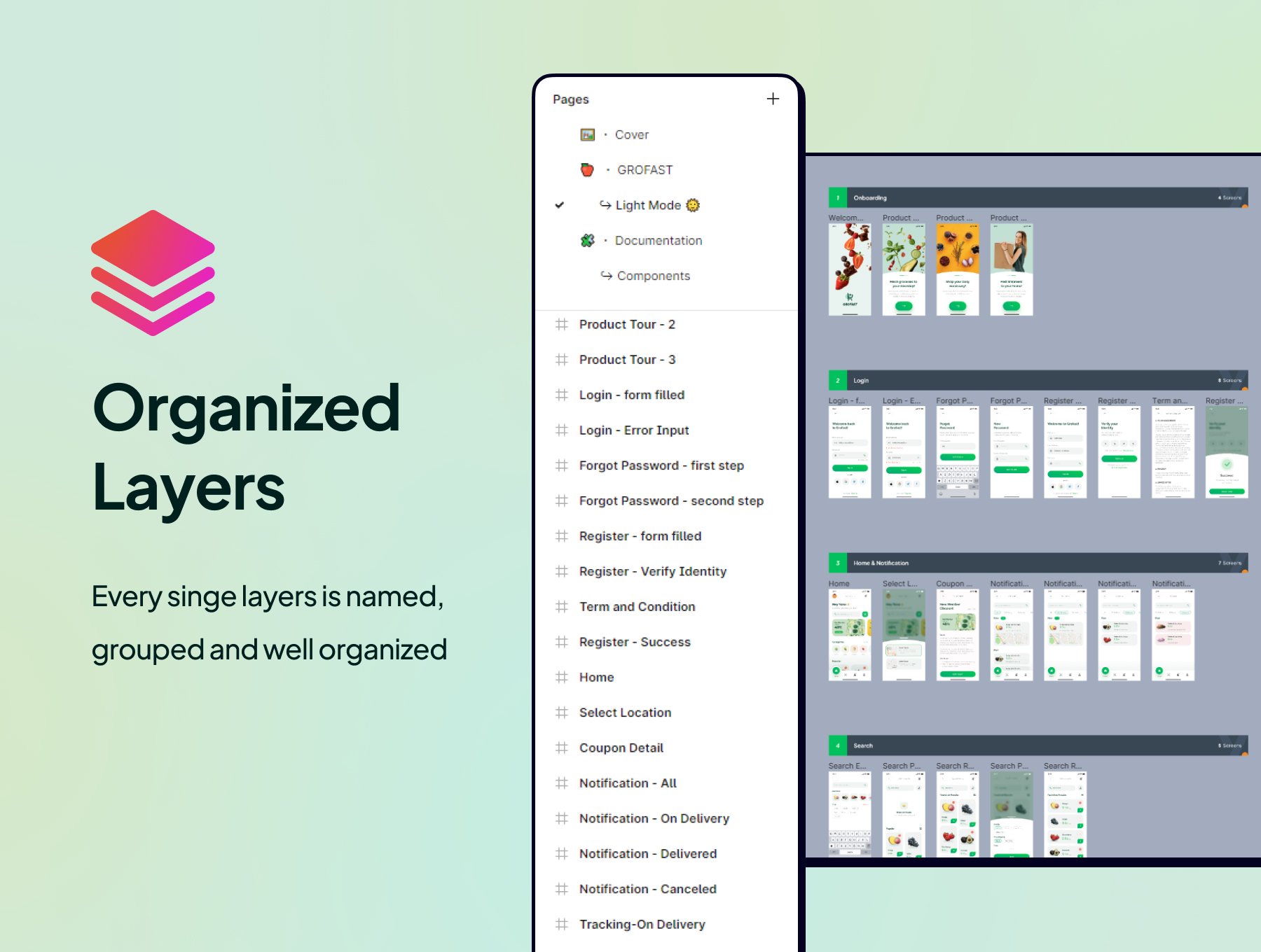 生鲜电商APP界面素材 Figma格式