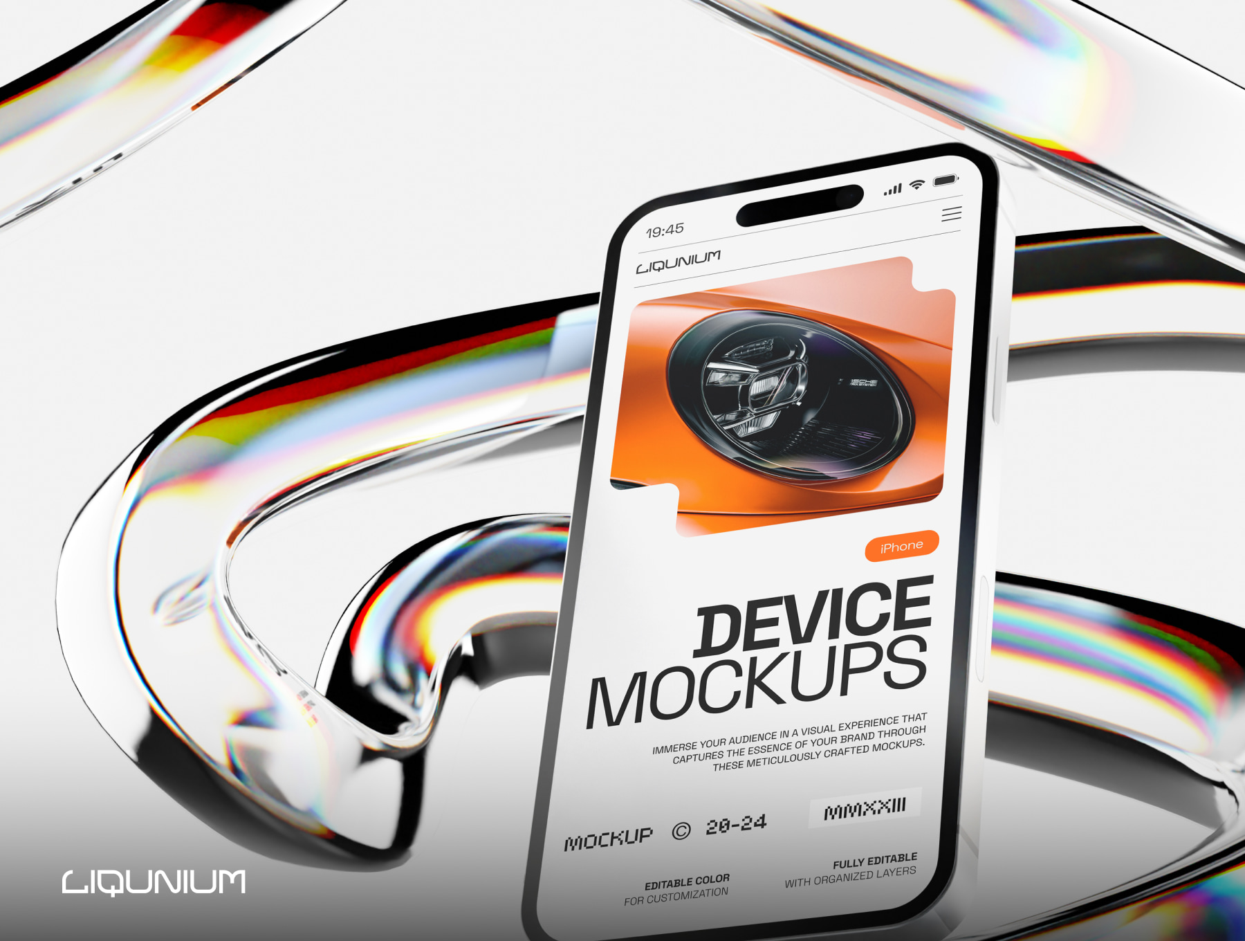 9 款独特的玻璃场景样机模型