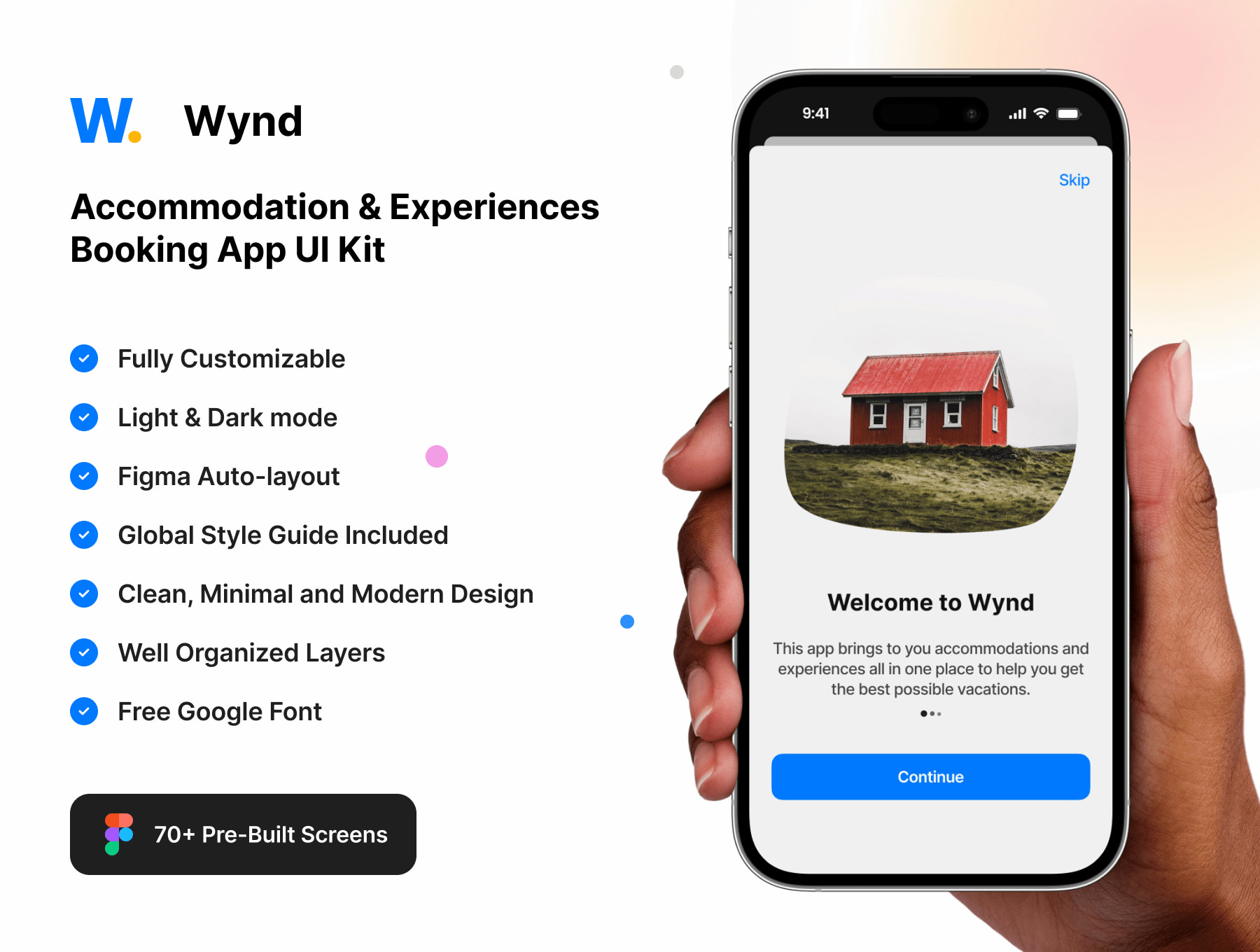 住宿和旅行预订App界面设计 Figma格式