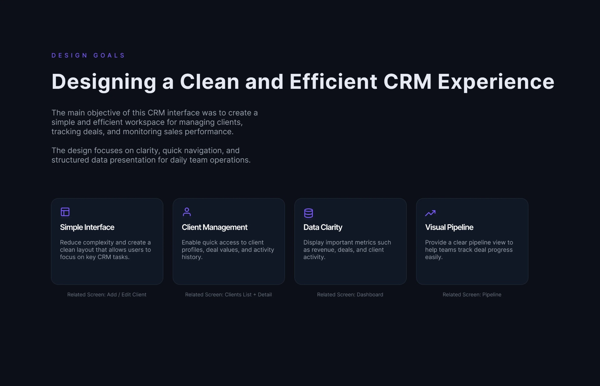 CRM 仪表盘用户界面设计